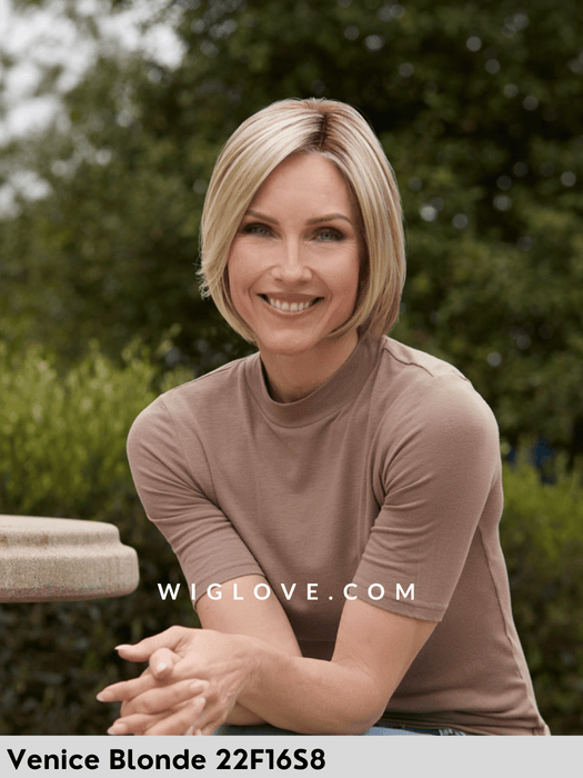 AVA - 100% fatta a mano, attaccatura naturale, riga libera - Wig Love - Parrucca SinteticaVenice Blonde