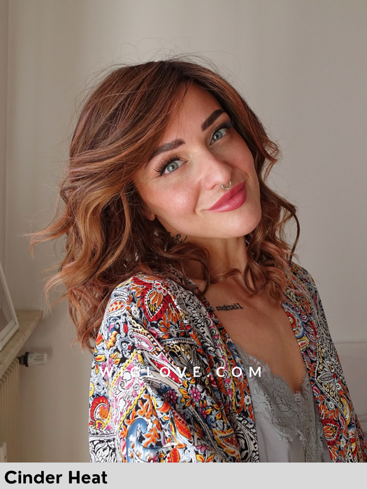 avalon estetica designs parrucca sintetica versione termoresistente cinder heat polarizing pink lacefront riga sinistra in monofilamento piega mossa 