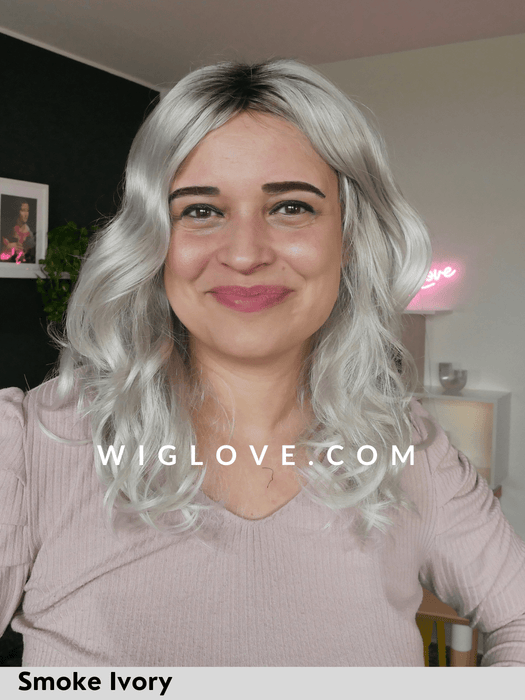 AVALON - Pronta Consegna 24/48 ore - Wig Love - Parrucca SinteticaSmoke Ivory
