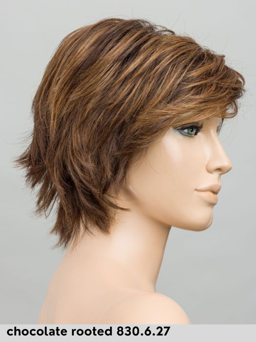 AVENUE SMALL SOFT - Size S - 100% hand-tied, left part, lace front, double mono