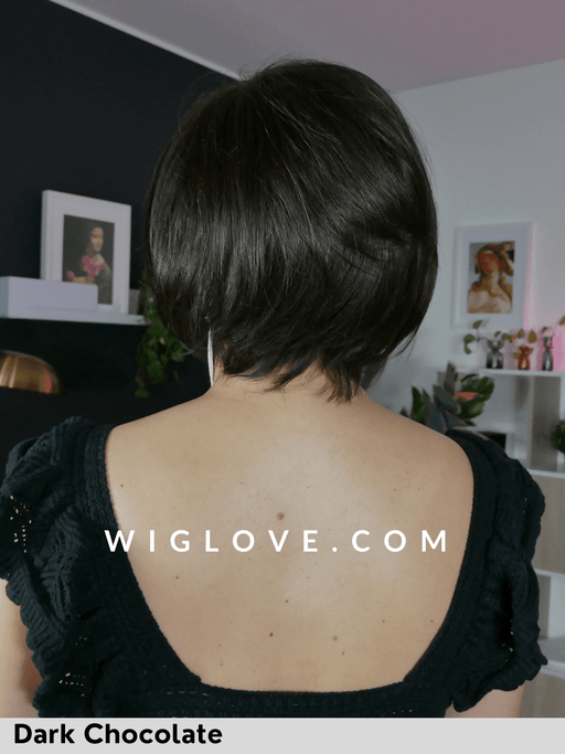 beau noriko rene of paris caschetto liscio fibra sintetica tradizionale riga sinistra attaccatura naturale 