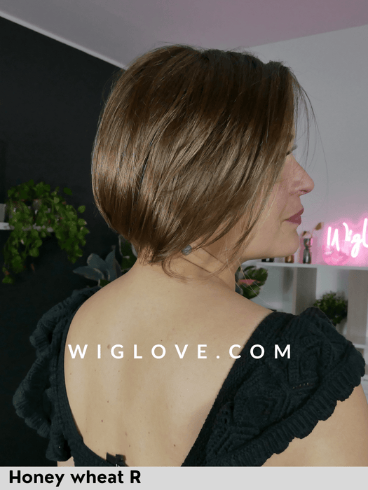 beau noriko rene of paris caschetto liscio fibra sintetica tradizionale riga sinistra attaccatura naturale 