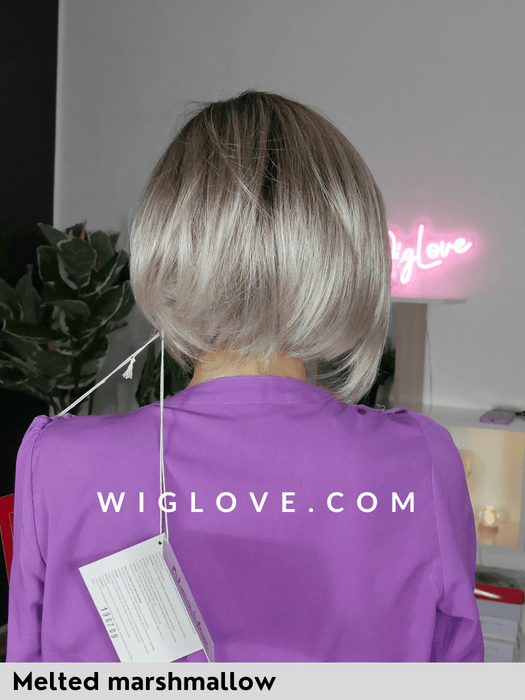 beau noriko rene of paris caschetto liscio fibra sintetica tradizionale riga sinistra attaccatura naturale 