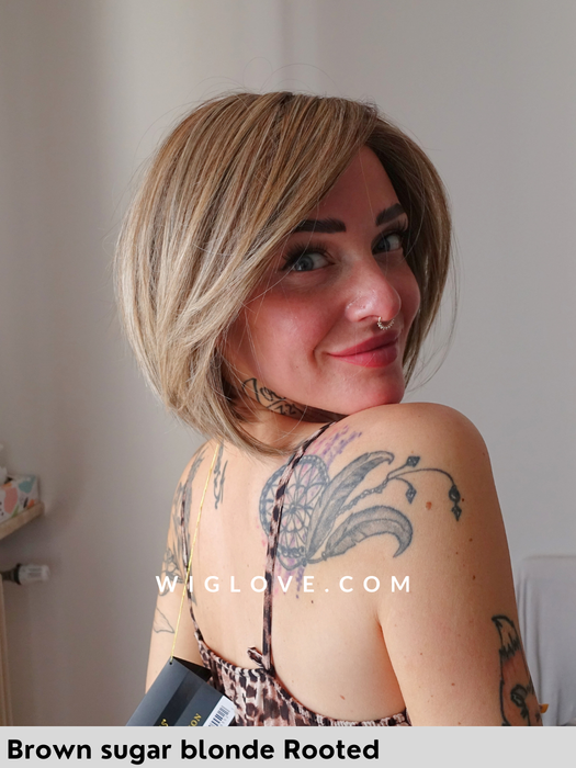 beckham belle tress parrucca icons collection sintetica piastrabile taglionmedio liscio doppio monofilamento lacefront retro chiuso fatto a mano poliuretano 