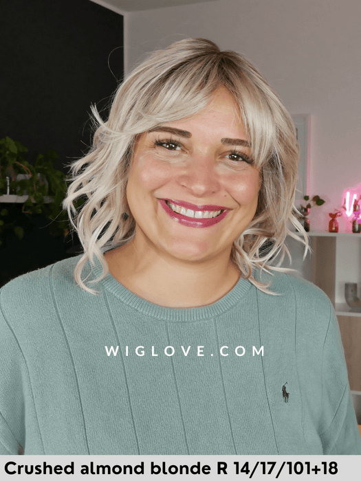 birmingham belle tress parrucca mossa alle spalle con frangetta fibra sintetica termoresistente riga centrale attaccatura naturale city collection