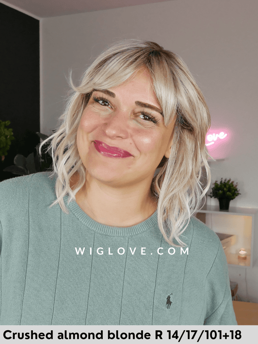 birmingham belle tress parrucca mossa alle spalle con frangetta fibra sintetica termoresistente riga centrale attaccatura naturale city collection