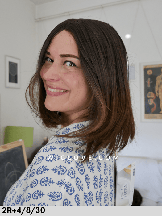 BIWA - Capelli Veri 100% Remy - attaccatura naturale, riga libera I Pronta Consegna 24/48 ore! - Wig Love - Parrucca Capelli Veri2R+4/8/30