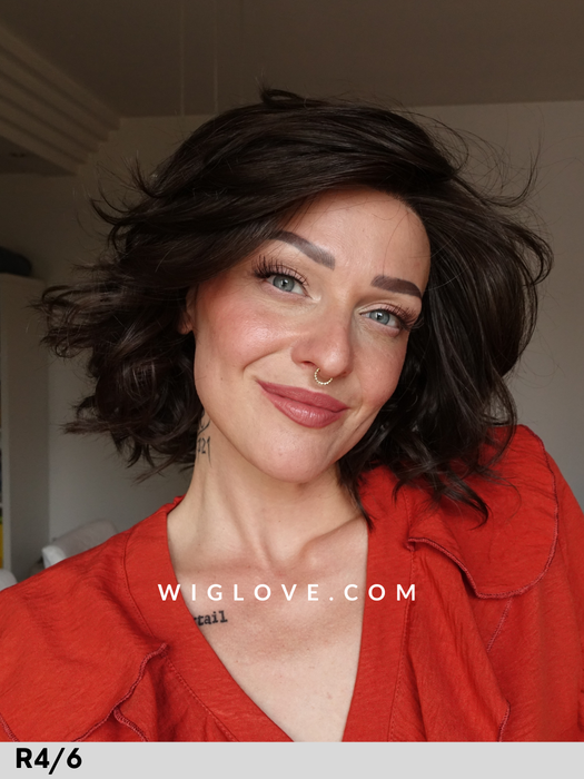 brighton estetica designs parrucca sintetica termoresistente riga sinistra monofilamento laterale lacefront attaccatura naturale parrucca piastrabile