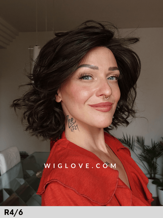 brighton estetica designs parrucca sintetica termoresistente riga sinistra monofilamento laterale lacefront attaccatura naturale parrucca piastrabile