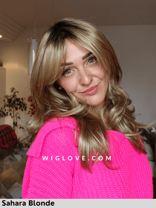 brooke mono lace gisela mayer parrucca lunga mossa boccolosa lacefront monofilamento riga libera dispositivo medico CE