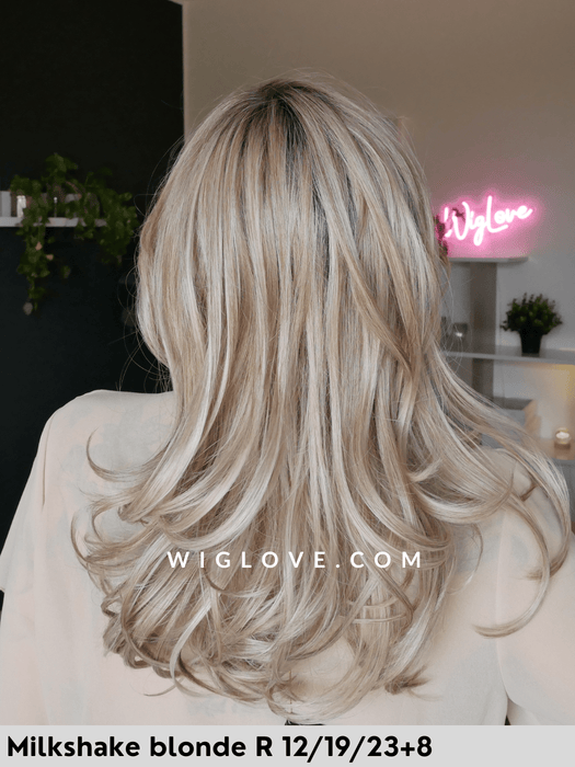 brooklyn belle tress parrucca lunga scalata mossa sintetica termoresistente lacefront attaccatura naturale riga sinistra in monofilamento city collection 