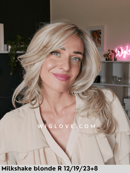 brooklyn belle tress parrucca lunga scalata mossa sintetica termoresistente lacefront attaccatura naturale riga sinistra in monofilamento city collection 