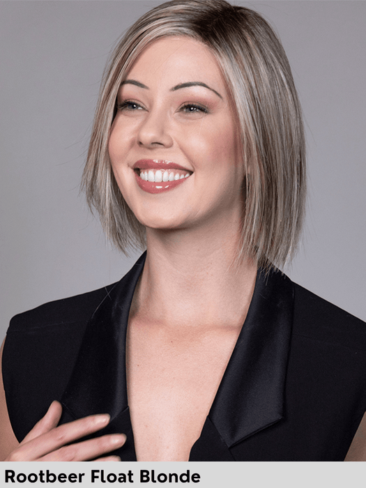 CAFE CHIC - riga sinistra, attaccatura naturale - Wig Love - Parrucca SinteticaRootbeer Float Blonde