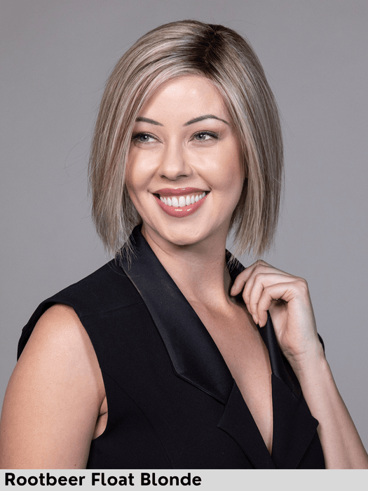 CAFE CHIC - riga sinistra, attaccatura naturale - Wig Love - Parrucca SinteticaRootbeer Float Blonde