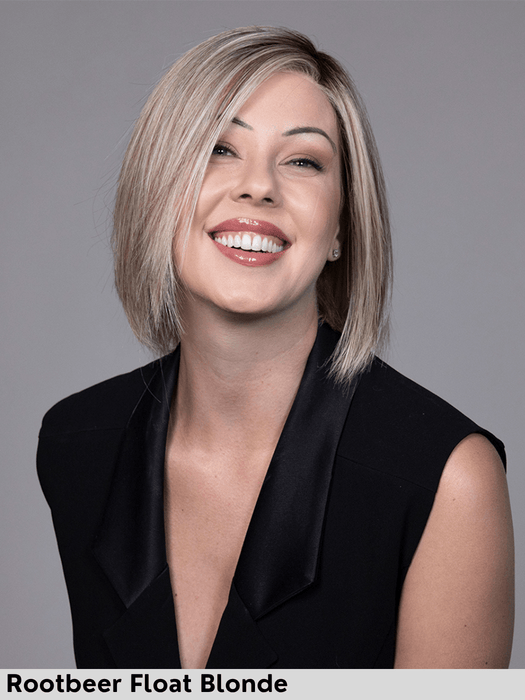 CAFE CHIC - riga sinistra, attaccatura naturale - Wig Love - Parrucca SinteticaRootbeer Float Blonde