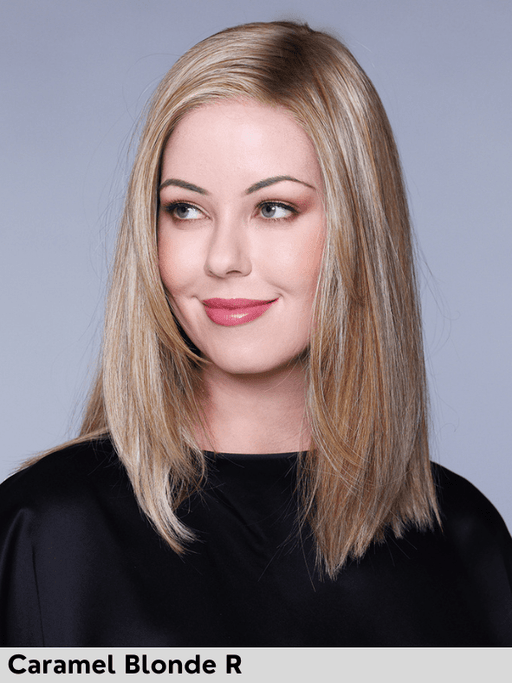 CALABASAS - riga sinistra, attaccatura naturale - Wig Love - Parrucca SinteticaDark Brown + Highlights