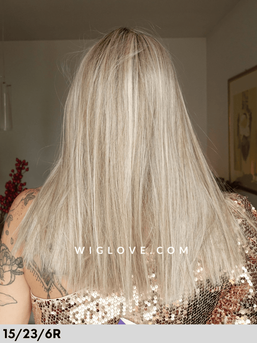 calata rokoko hair company parrucca sintetica termoresistente liscia con frangetta monofilamento vortice fatta a macchina parrucca piastrabile dispositivo medico ce