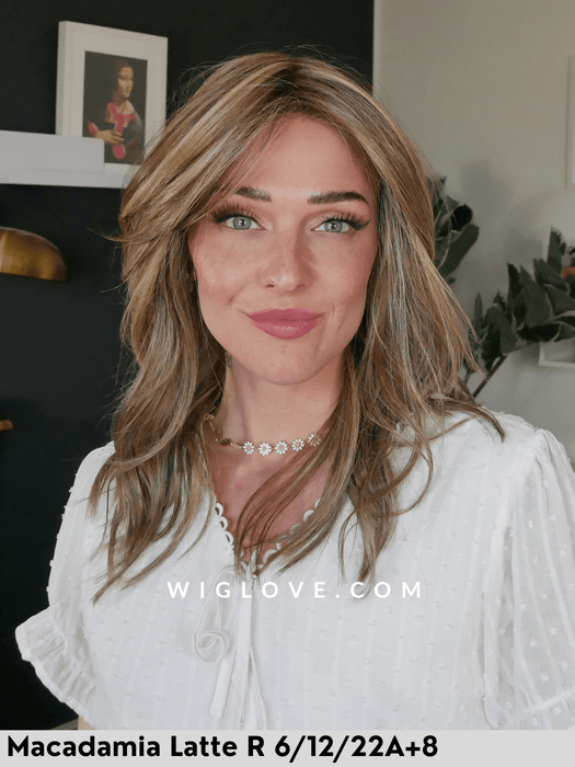 cambridge belle tress parrucca mossa fibra sintetica termoresistente attaccatura naturale riga centrale monofilamento parziale retro aperto fatto a macchina city collection