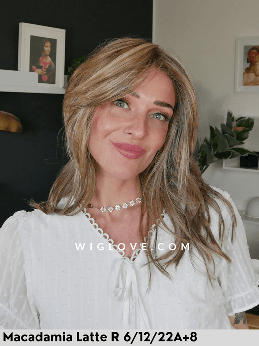 cambridge belle tress parrucca mossa fibra sintetica termoresistente attaccatura naturale riga centrale monofilamento parziale retro aperto fatto a macchina city collection