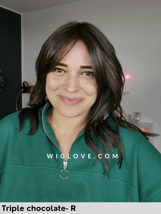 cambridge belle tress parrucca mossa fibra sintetica termoresistente attaccatura naturale riga centrale monofilamento parziale retro aperto fatto a macchina city collection