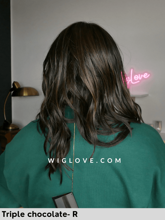 cambridge belle tress parrucca mossa fibra sintetica termoresistente attaccatura naturale riga centrale monofilamento parziale retro aperto fatto a macchina city collection