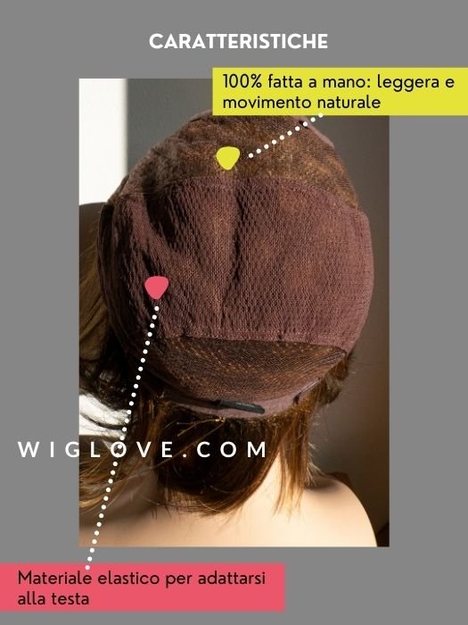 CAMERON - S/L - 100% fatta a mano - Wig Love - Parrucca SinteticaS