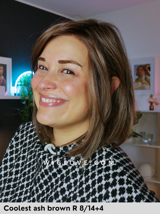 cardiff belle tress parrucca caschetto liscio fibra sintetica piastrabile lacefront riga sinistra city colllection 