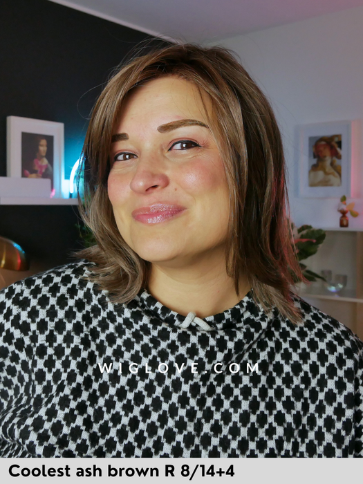 cardiff belle tress parrucca caschetto liscio fibra sintetica piastrabile lacefront riga sinistra city colllection 