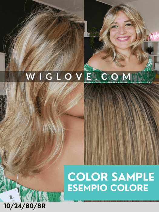 CARLA - attaccatura naturale, riga sinistra - Wig Love - Parrucca Sintetica10/24/80/8R