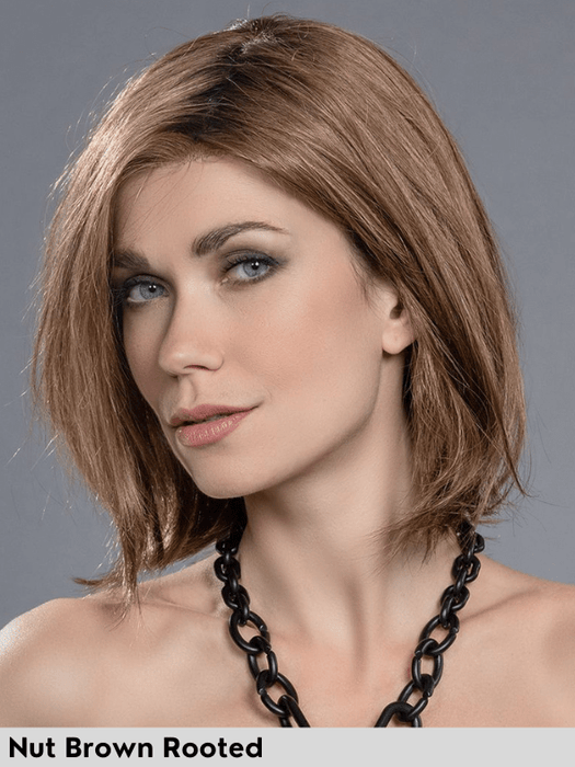 CATCH - capelli misti - riga libera, attaccatura naturale - Wig Love - Parrucca Capelli MistiNut Brown mix