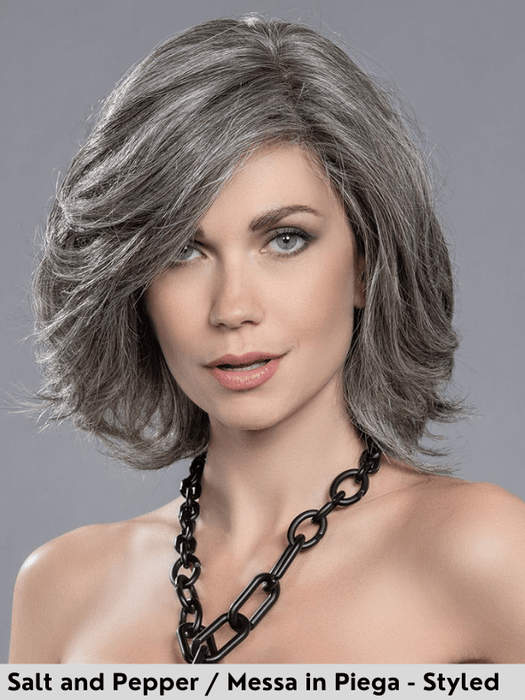 CATCH - capelli misti - riga libera, attaccatura naturale - Wig Love - Parrucca Capelli MistiSalt Pepper Mix