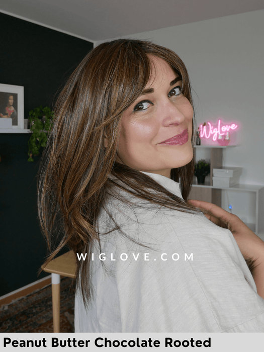 cavalli belle tress lux se parrucca piastrabile termoresistente con frangetta liscia lacefront monofilamento fatta a mano