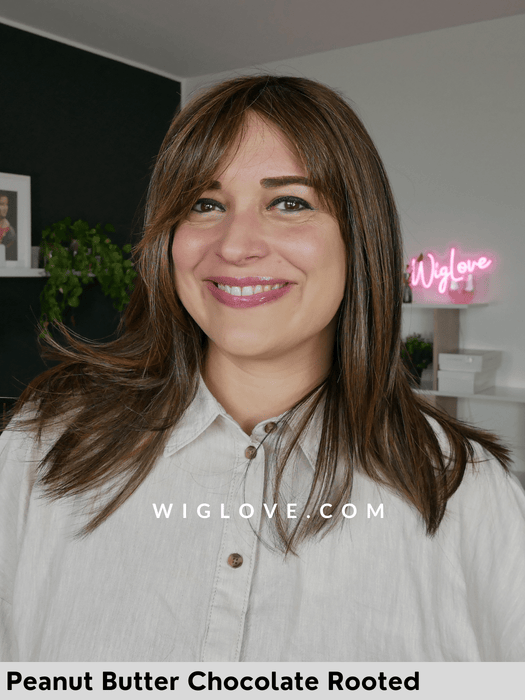 cavalli belle tress lux se parrucca piastrabile termoresistente con frangetta liscia lacefront monofilamento fatta a mano