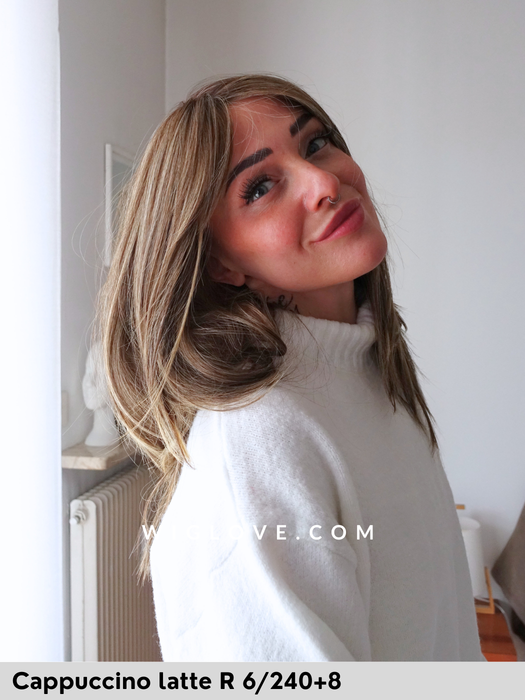 cavalli belle tress lux se parrucca piastrabile termoresistente con frangetta liscia lacefront monofilamento fatta a mano