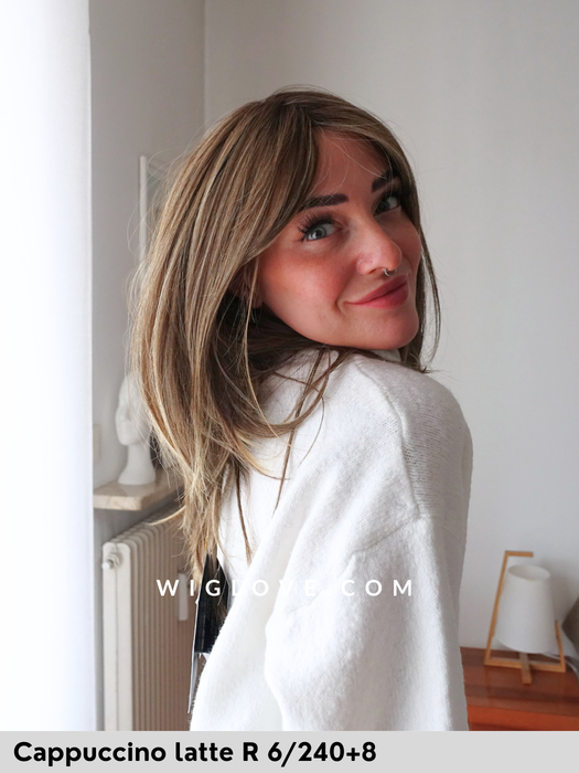 cavalli belle tress lux se parrucca piastrabile termoresistente con frangetta liscia lacefront monofilamento fatta a mano