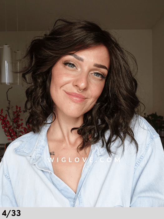 chacha rokoko hair company parrucca mossa alle spalle taglia s-m fibra sintetica tradizionale lacefront riga libera dispositivo medico ce