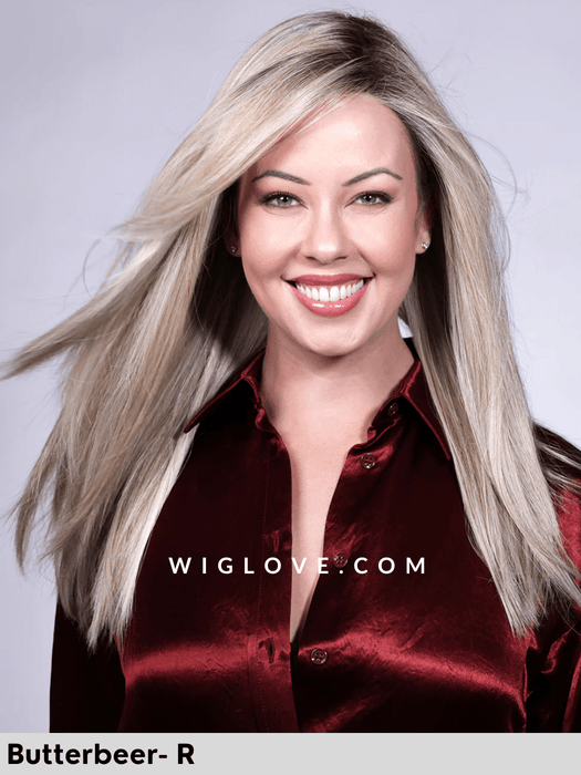 CHAMPION - 100% fatta a mano, attaccatura estesa, antiscivolo - Wig Love - Parrucca SinteticaButterbeer Rooted