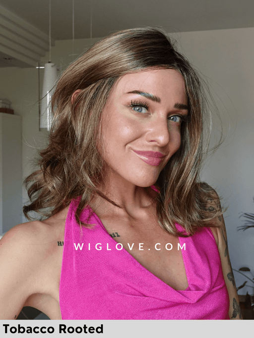 change gisela mayer parrucca mossa alle spalle sintetica lacefront riga sinistra monofilamento taglia S-M