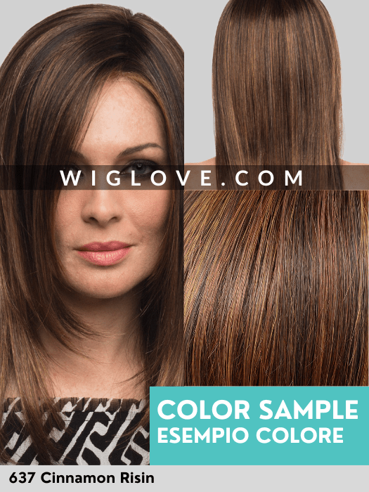 CHARLOTTE - attaccatura naturale, riga centrale - Wig Love - Parrucca SinteticaAmaretto and Cream 8/16+2