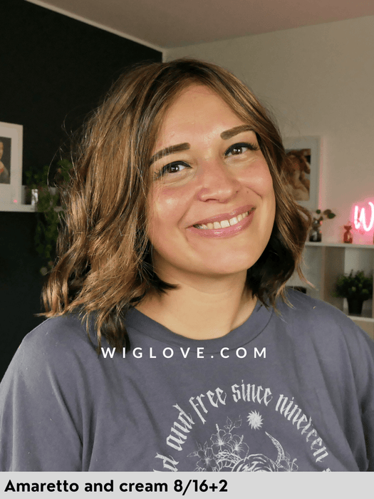 charlotte gisela mayer parrucca mossa alle spalle ondulata con attaccatura naturale e riga centrale vision 3000 taglia M