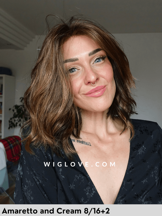 charlotte gisela mayer parrucca mossa alle spalle ondulata con attaccatura naturale e riga centrale vision 3000 taglia M