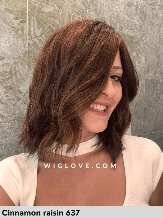 charlotte gisela mayer parrucca mossa alle spalle ondulata con attaccatura naturale e riga centrale vision 3000 taglia M