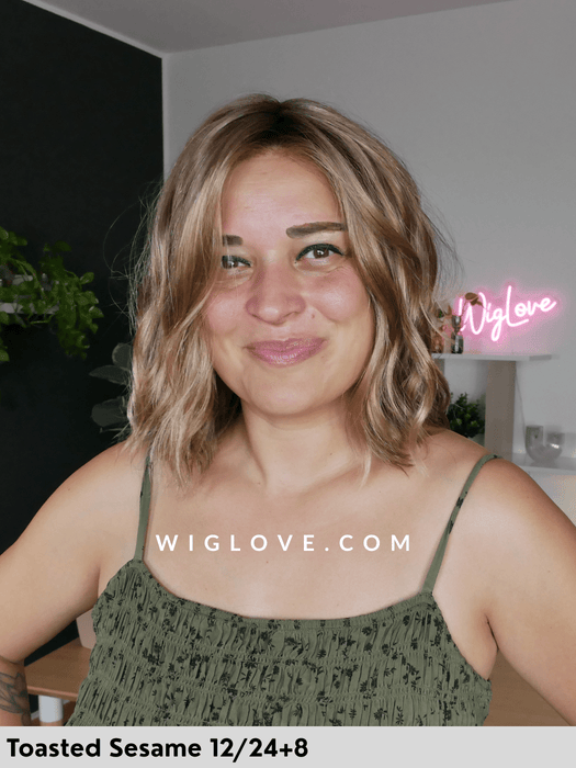 charlotte gisela mayer parrucca mossa alle spalle ondulata con attaccatura naturale e riga centrale vision 3000 taglia M