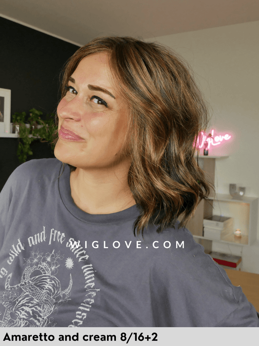 charlotte gisela mayer parrucca mossa alle spalle ondulata con attaccatura naturale e riga centrale vision 3000 taglia M