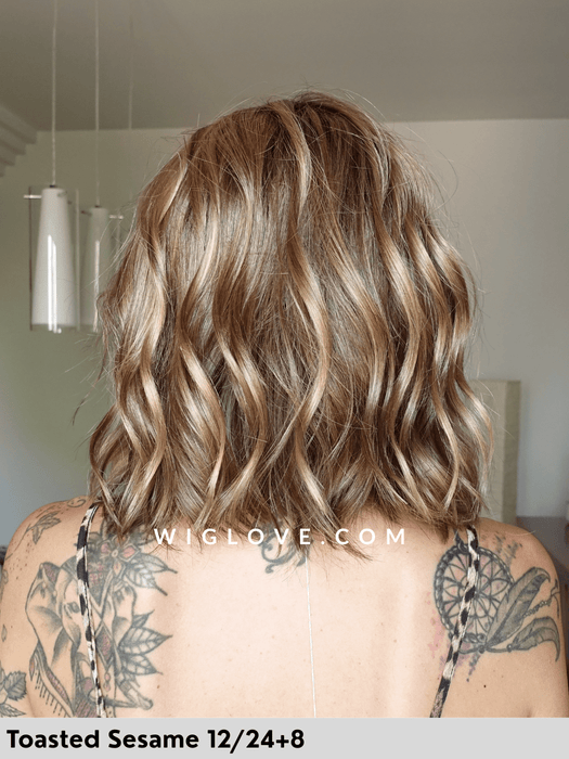 charlotte gisela mayer parrucca mossa alle spalle ondulata con attaccatura naturale e riga centrale vision 3000 taglia M