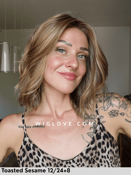 charlotte gisela mayer parrucca mossa alle spalle ondulata con attaccatura naturale e riga centrale vision 3000 taglia M