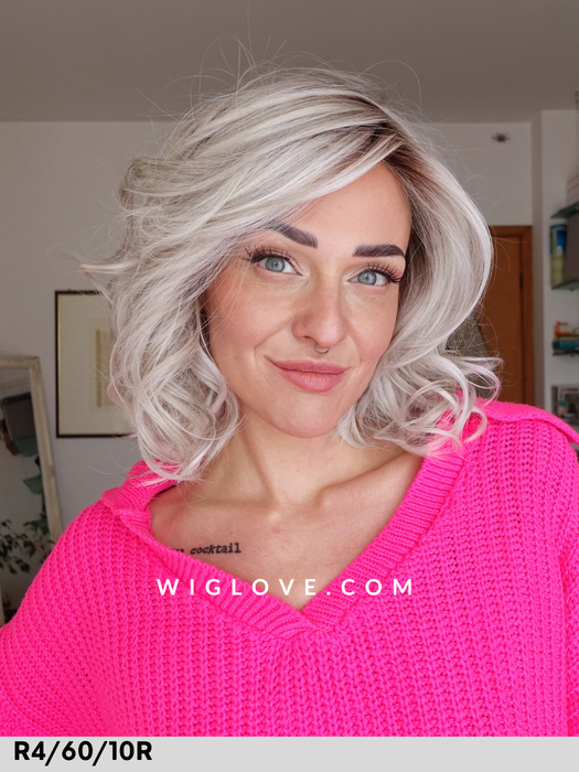 cheerful parrucca sintetica termoresistente rokoko caschetto mosso lacefront riga sinistra dispositivo medico ce