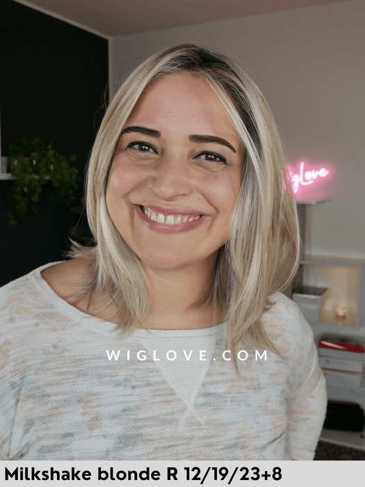 chelsea belle tress parrucca termoresistente sintetica piastrabile laefront attaccatura naturale riga centrale monofilamento centrale piega liscia retro aperto city collection 