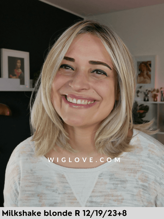 chelsea belle tress parrucca termoresistente sintetica piastrabile laefront attaccatura naturale riga centrale monofilamento centrale piega liscia retro aperto city collection 