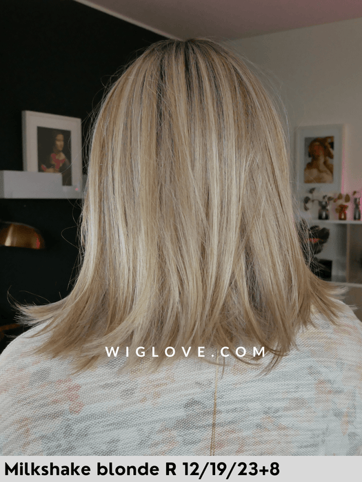 chelsea belle tress parrucca termoresistente sintetica piastrabile laefront attaccatura naturale riga centrale monofilamento centrale piega liscia retro aperto city collection 